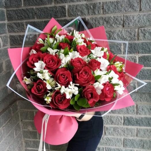 Букет "Страсть и нежность 