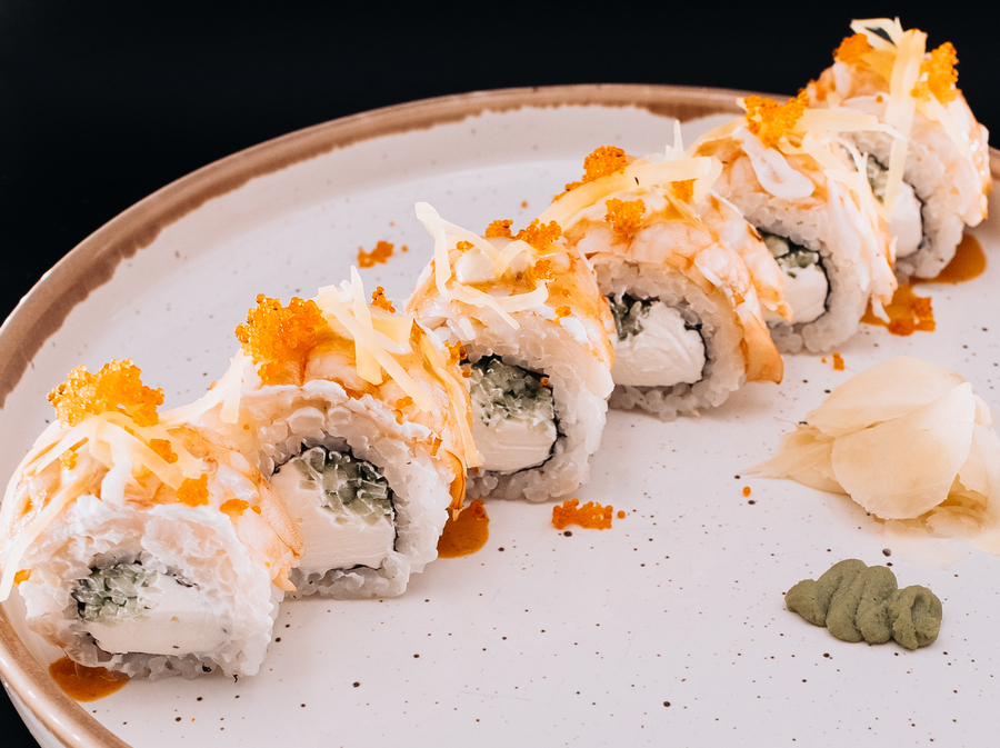 Спайси ролл с креветкой