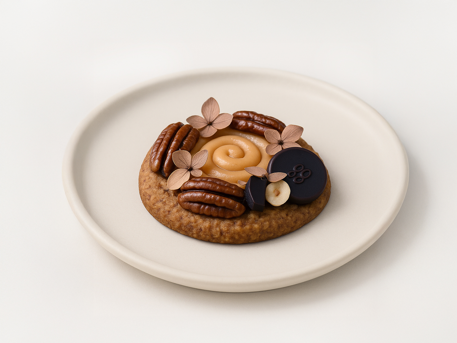 Печенье фундучное со взбитой карамелью