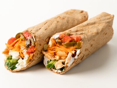 Шаверма сырная с грибами