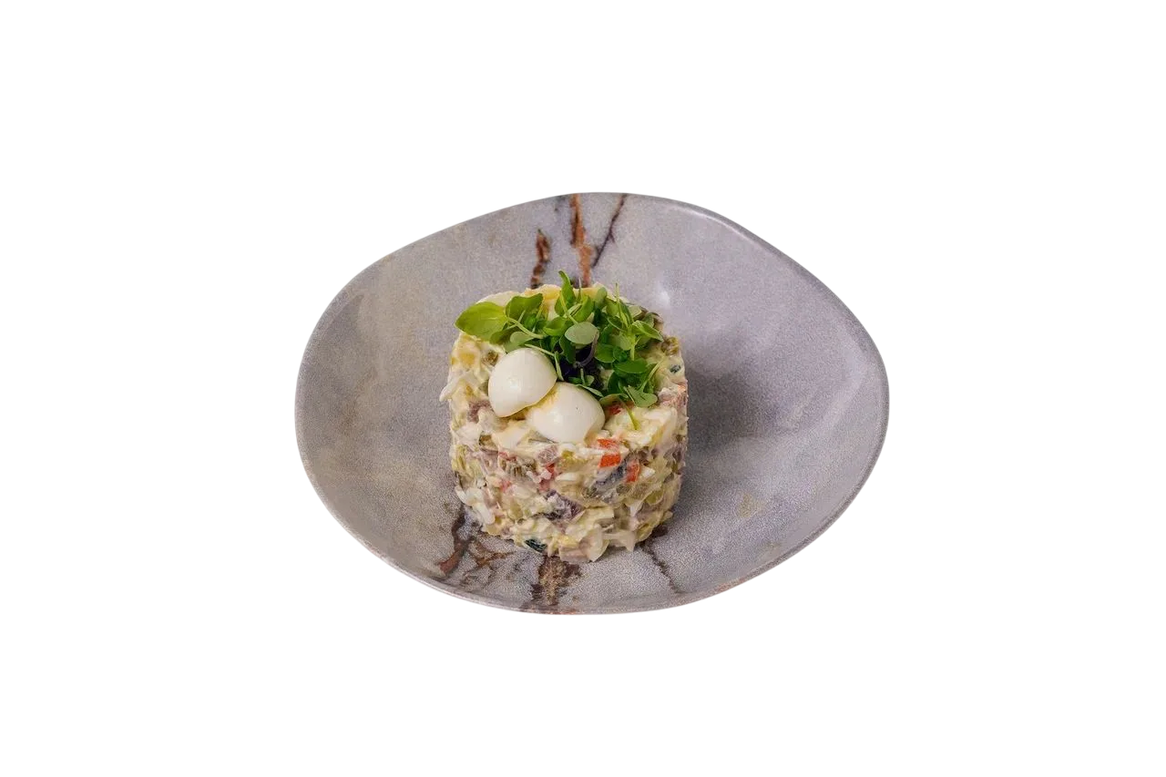 Оливье с языком