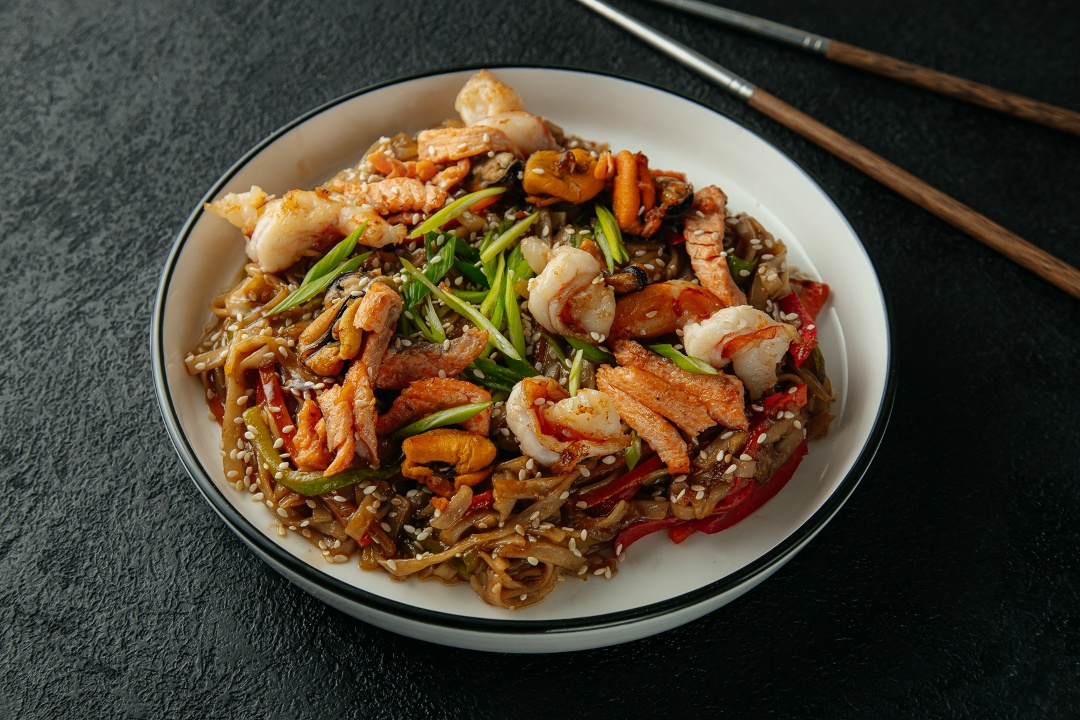 Удон с морепродуктами