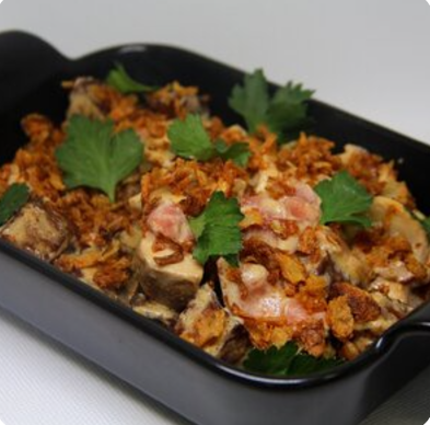 Сковородка с курицей по-французски