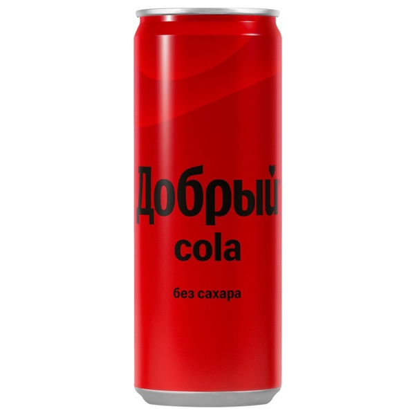Добрый кола без сахара 0,33л.