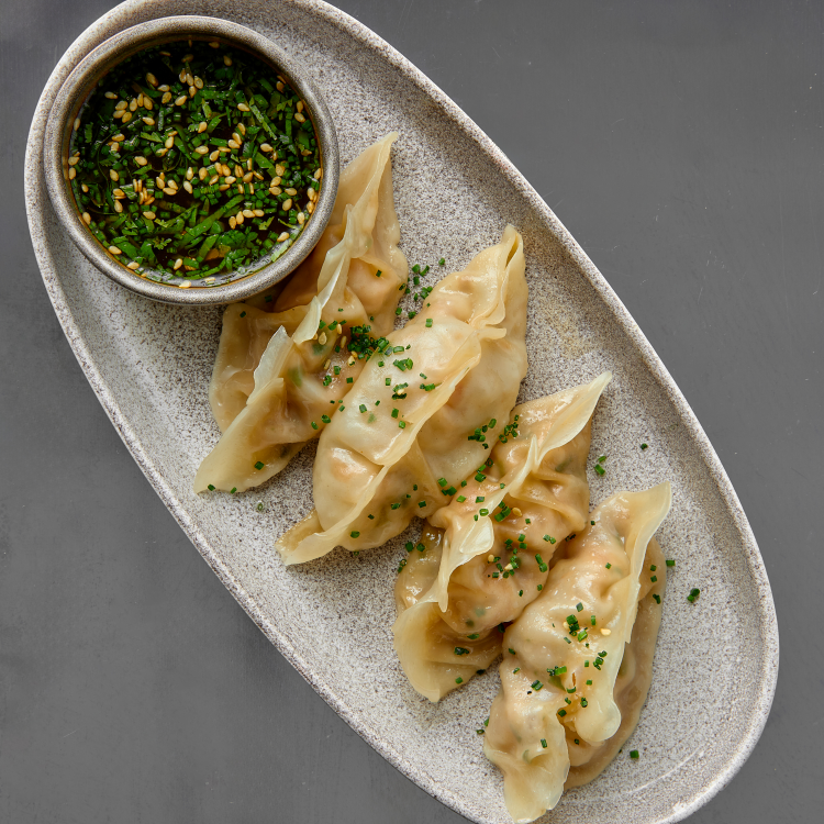 Гедзе с креветкой