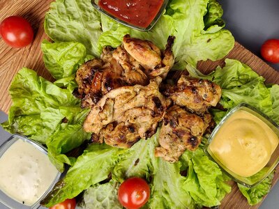 Шашлык из филе куриного бедра 250 г