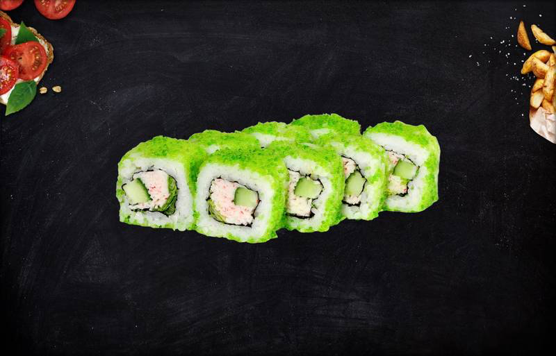 Ролл «Калифорния» с крабом