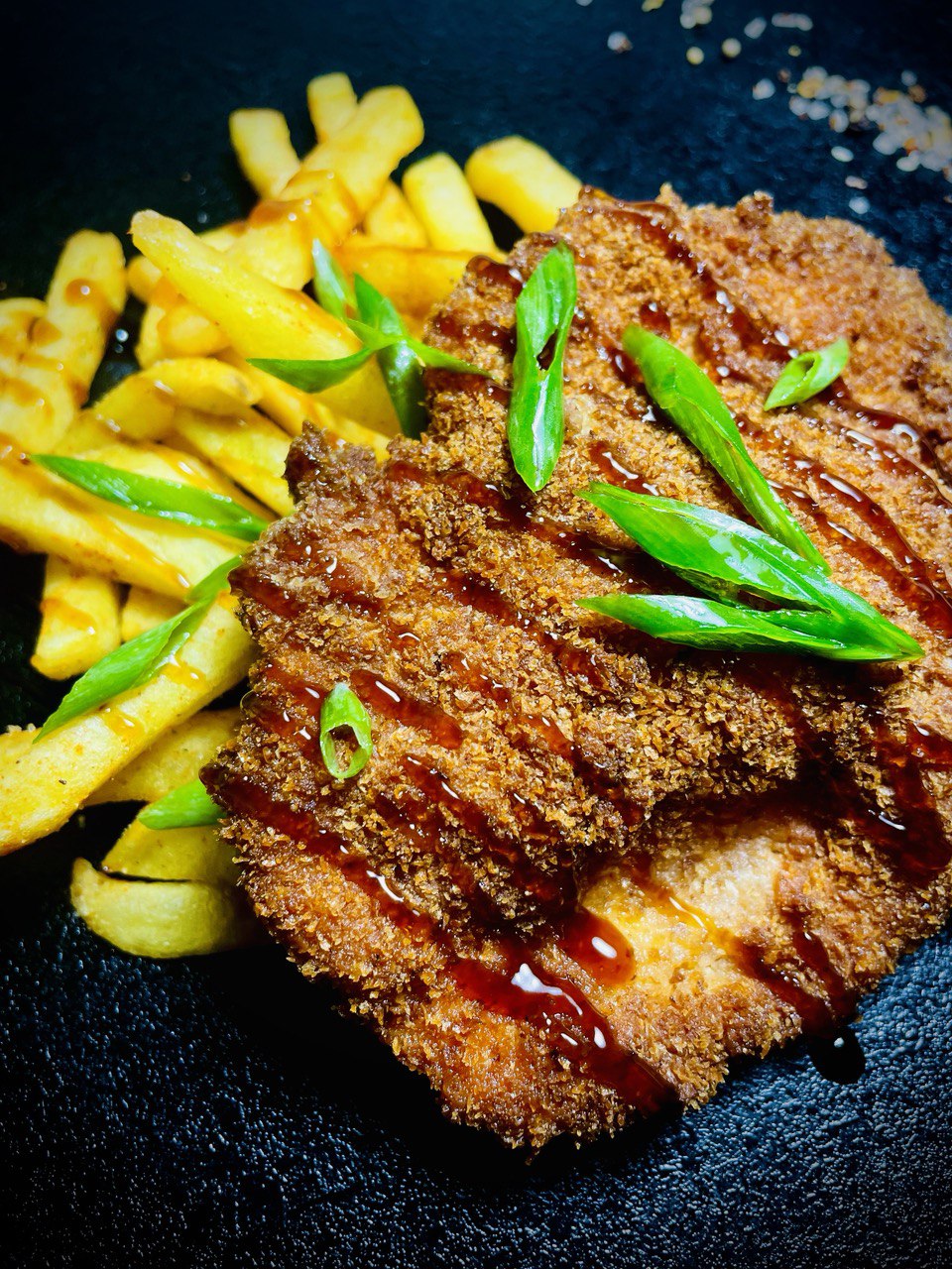 Шницель с фри