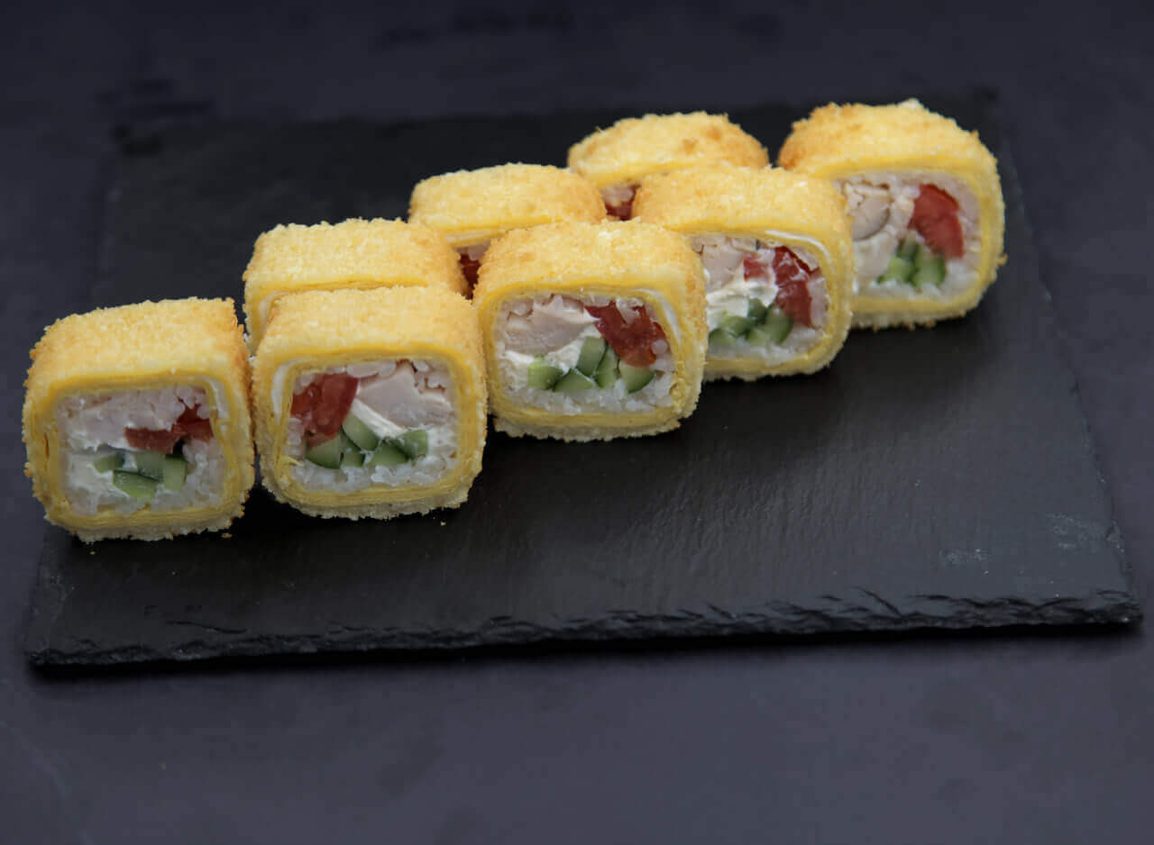 Тортилья с курицей жареная
