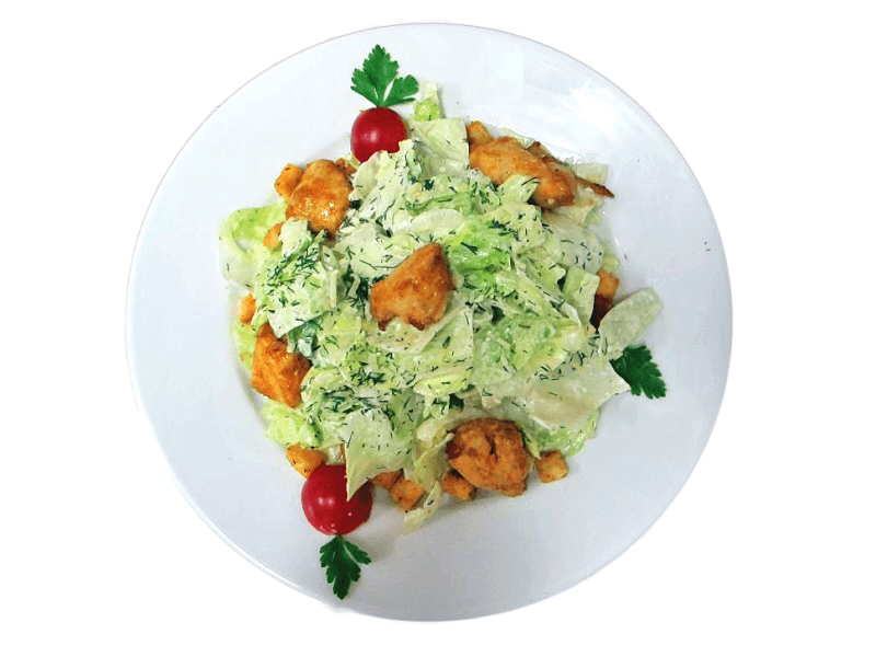 САЛАТ ЦЕЗАРЬ С КУРИЦЕЙ