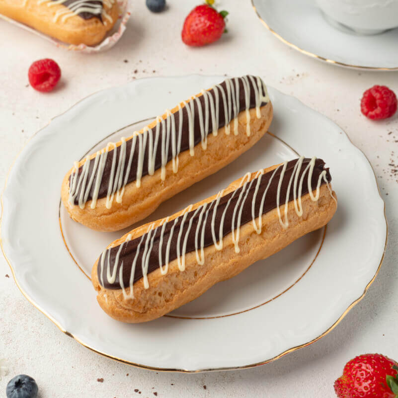 Эклеры с натуральными сливками, 5 шт