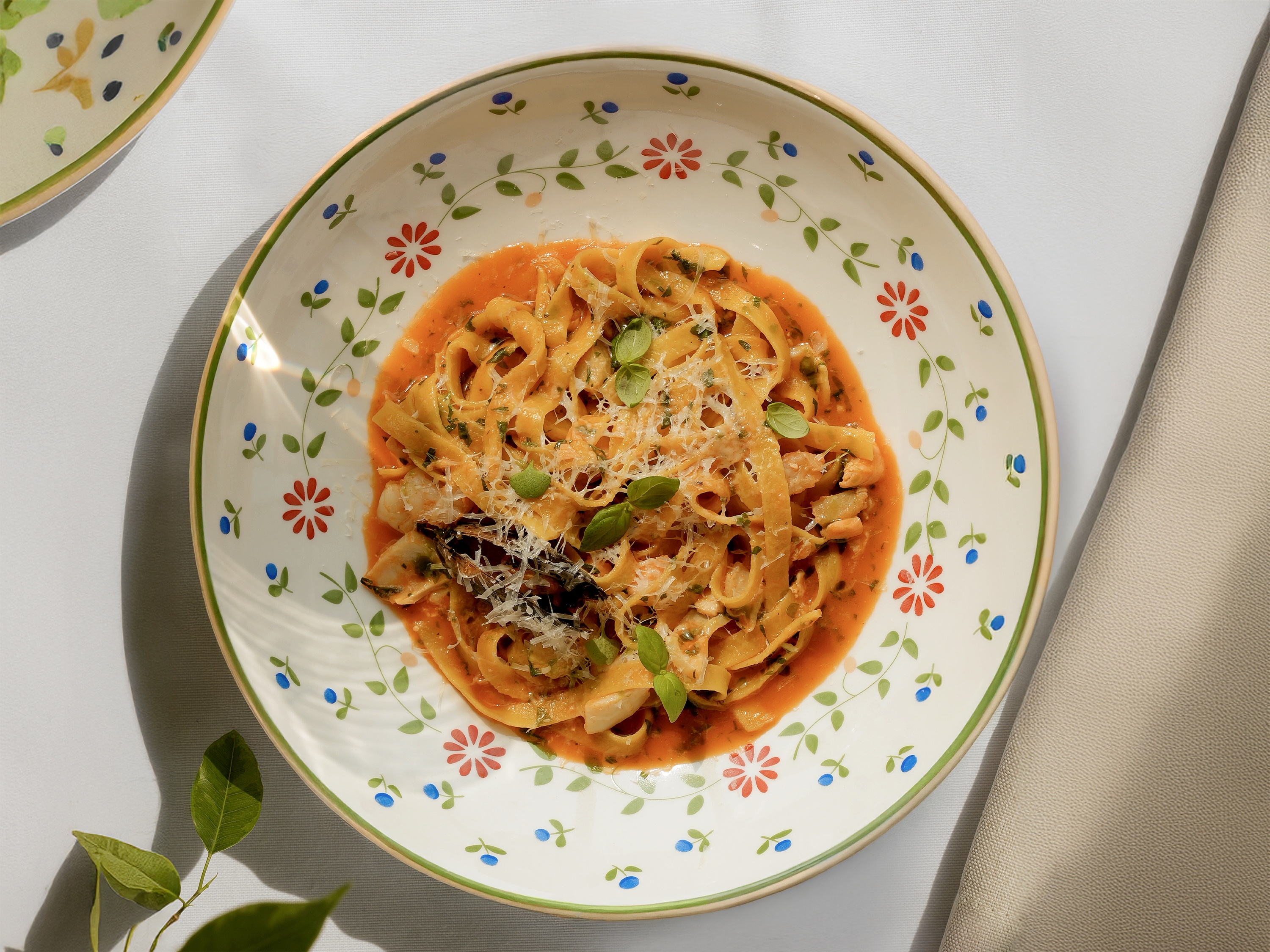 Тальятелле с морепродуктами