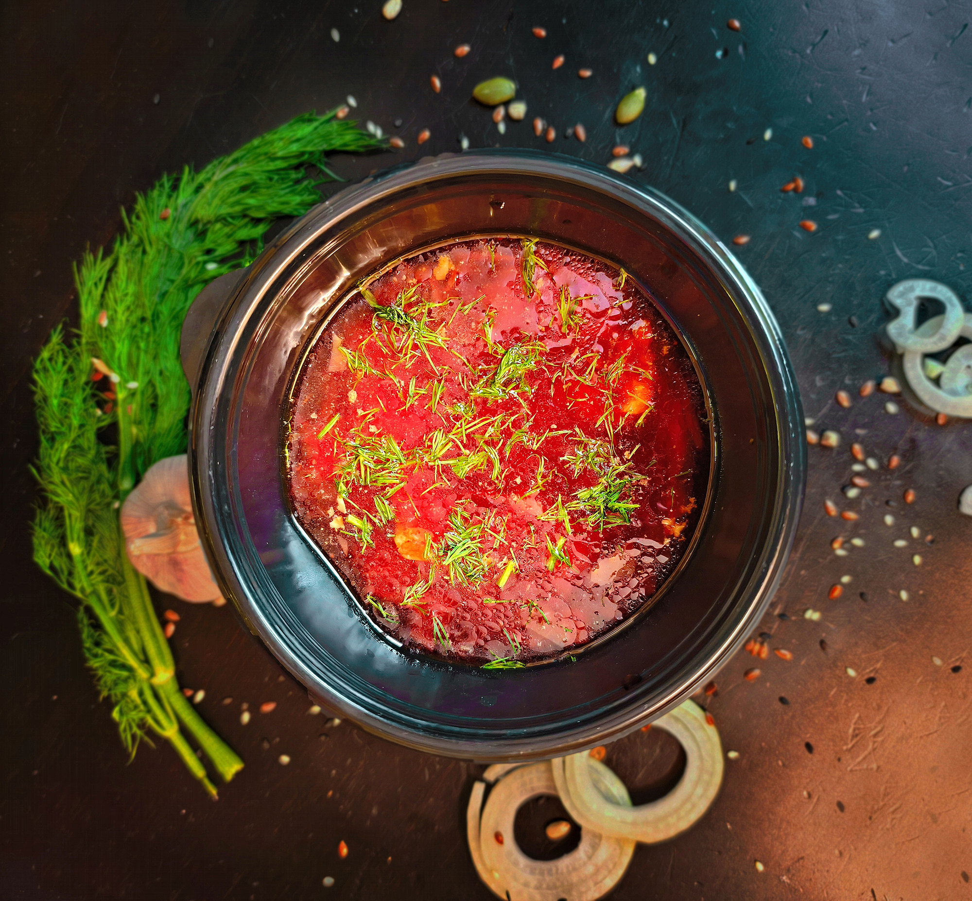 Борщ с курицей