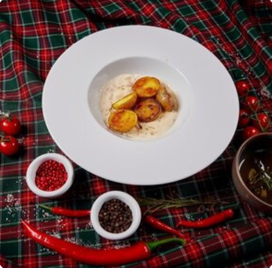 Картофель карбонара