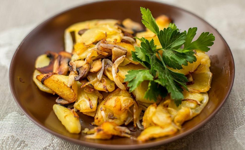 Картофель с грибами