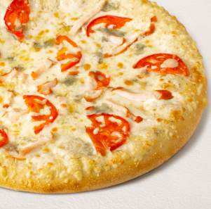 Сырная с цыпленком на пышном тесте 25 см