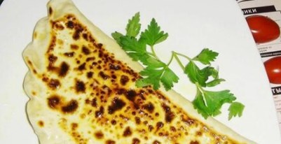 Кутаб с сыром и зеленью