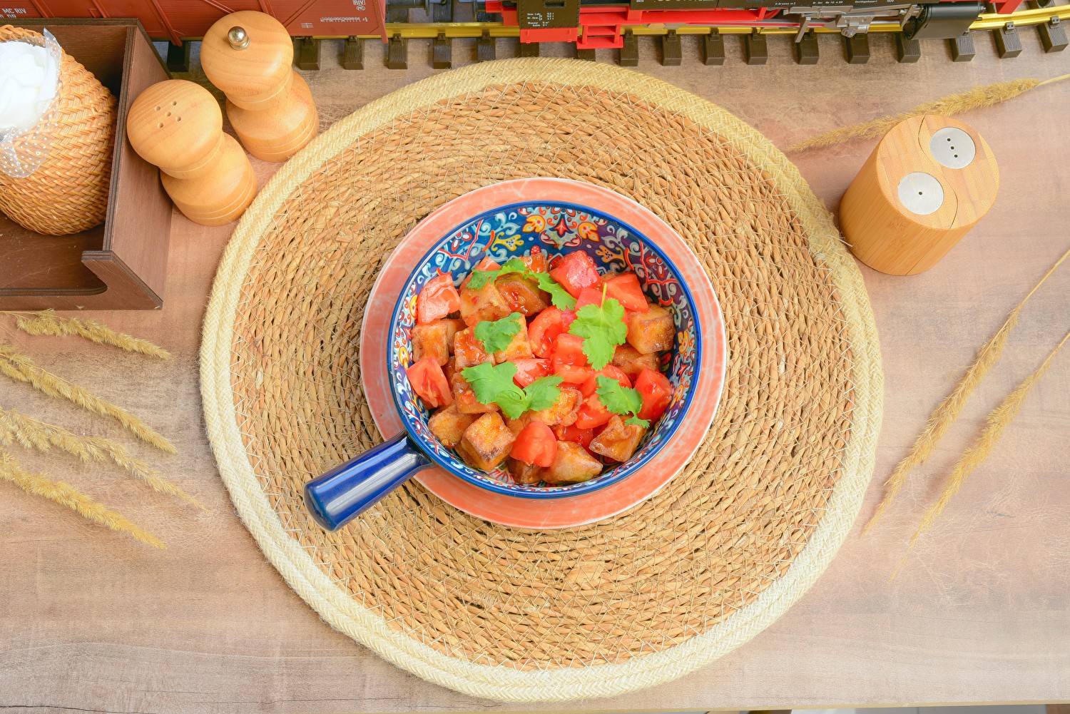 Салат с хрустящим баклажаном