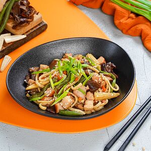 Паста Азия с копченой грудкой (Тальятелле )