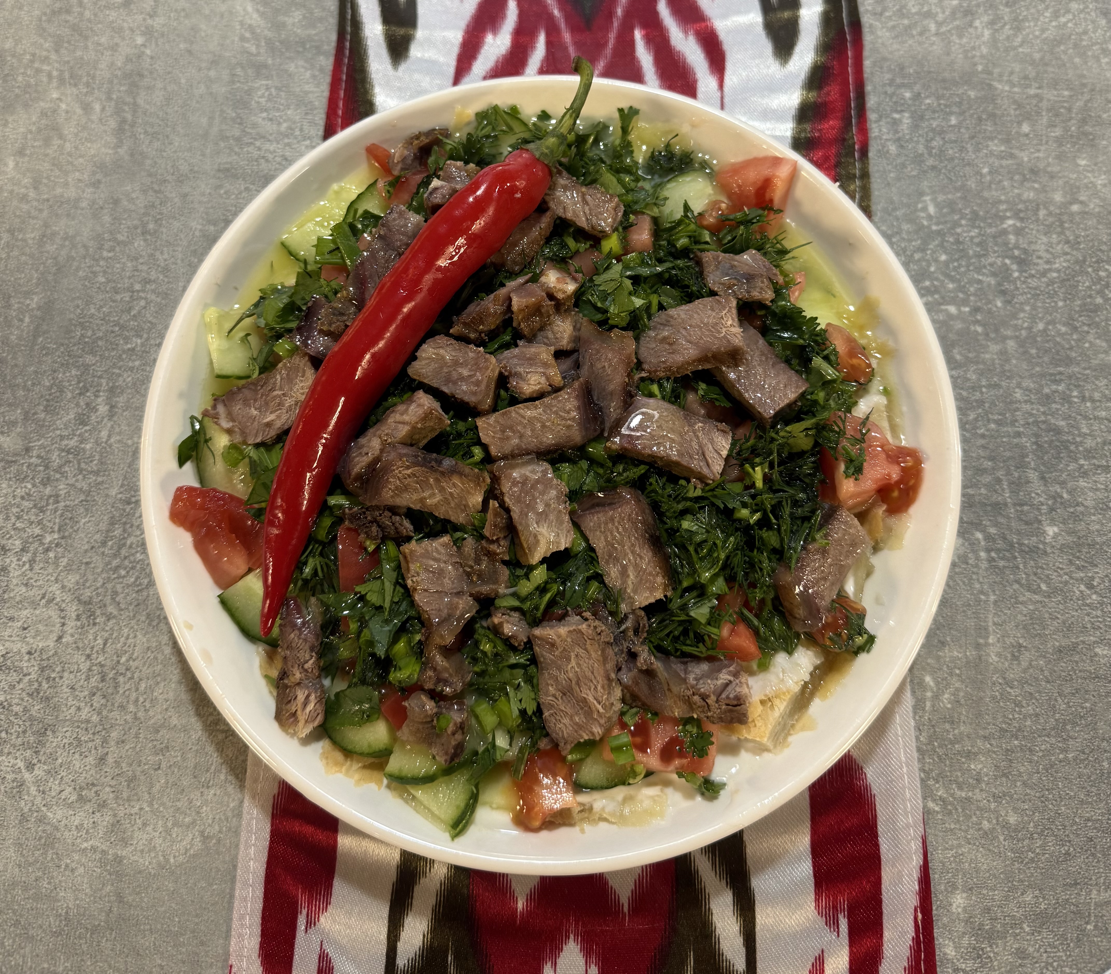 Курутоб ( национальная холодная закуска таджикской кухни