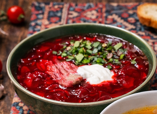 Борщ с фасолью