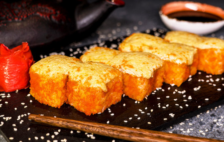 Запеченная калифорния (Крабовая палочка)