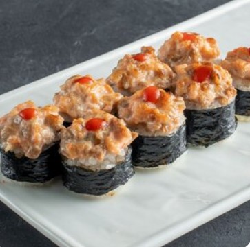 Мини острый запеченный с лососем