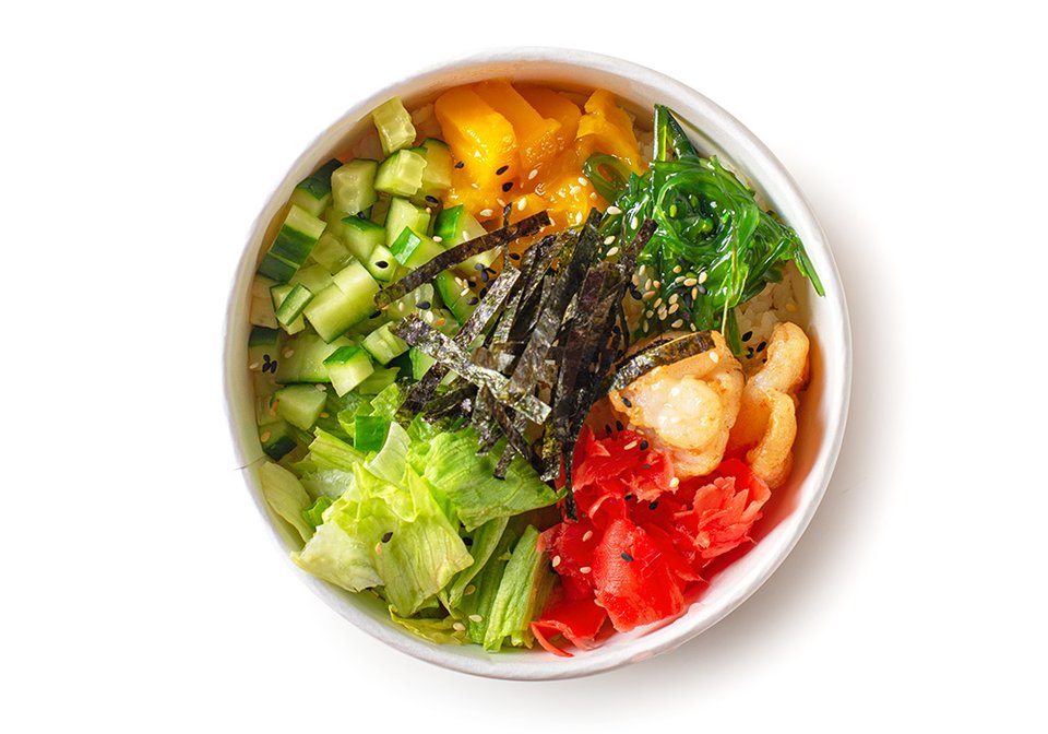 Поке с креветками