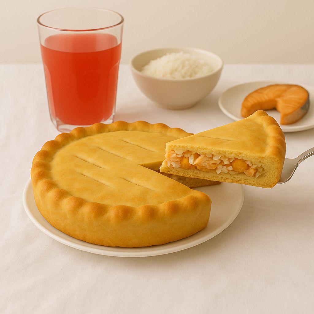 С сёмгой и рисом, средний