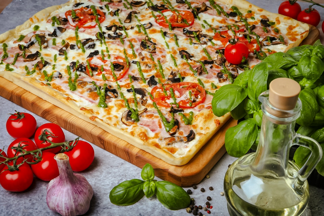 Ветчина грибы 27см 