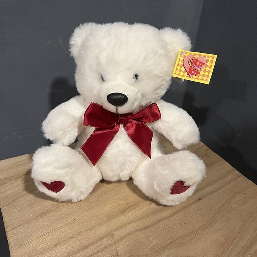 Плюшевый мишка белый 20 см