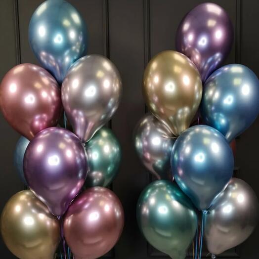 Набор из зеркальных шаров 15 шт