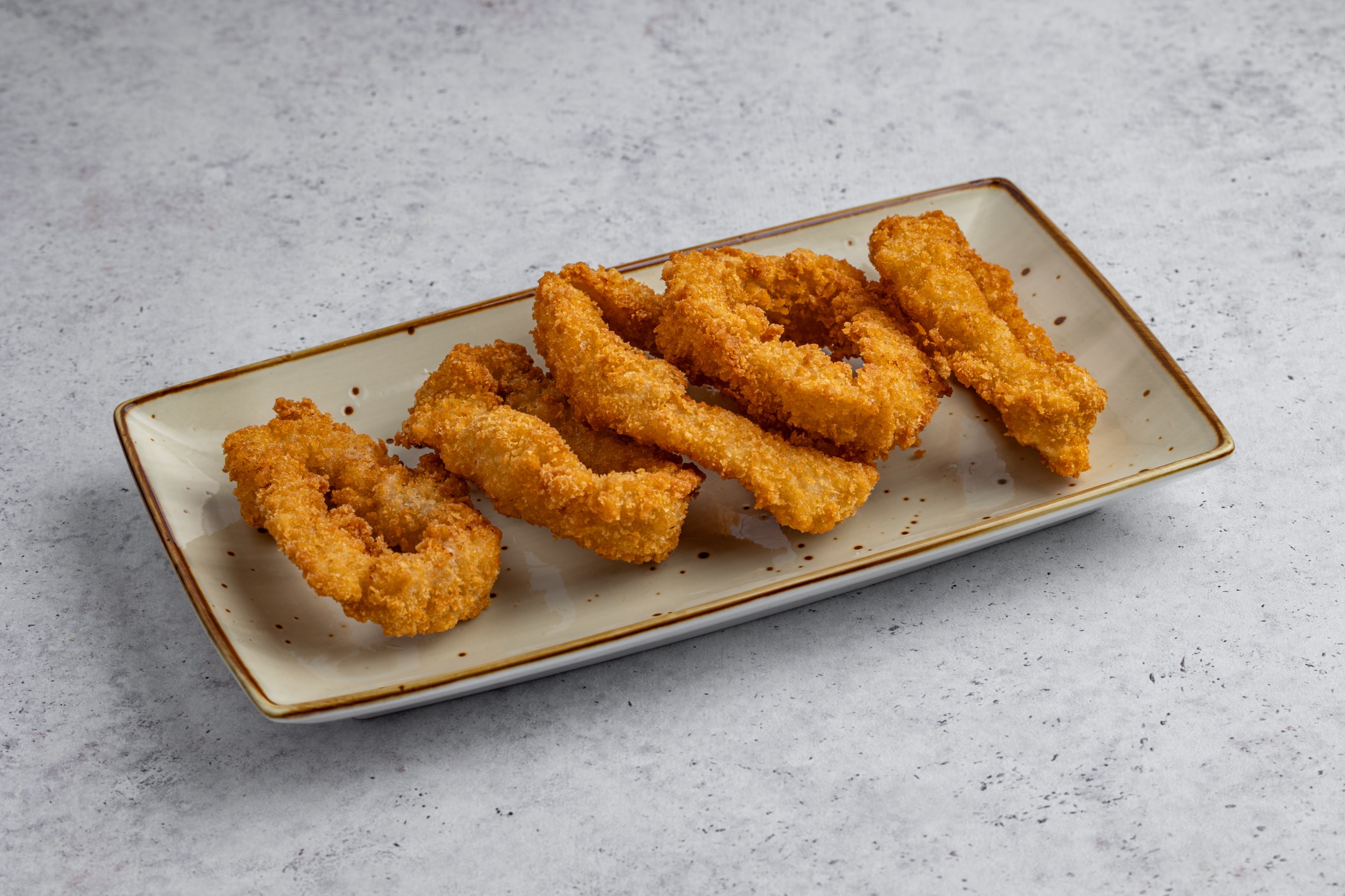 Кольца кальмара в нежной панировке