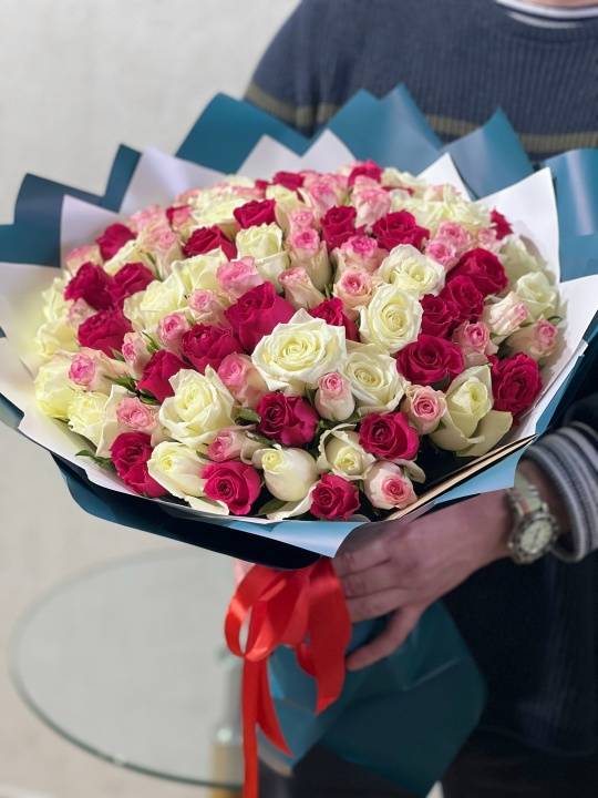 Букет 51 Роза Mix