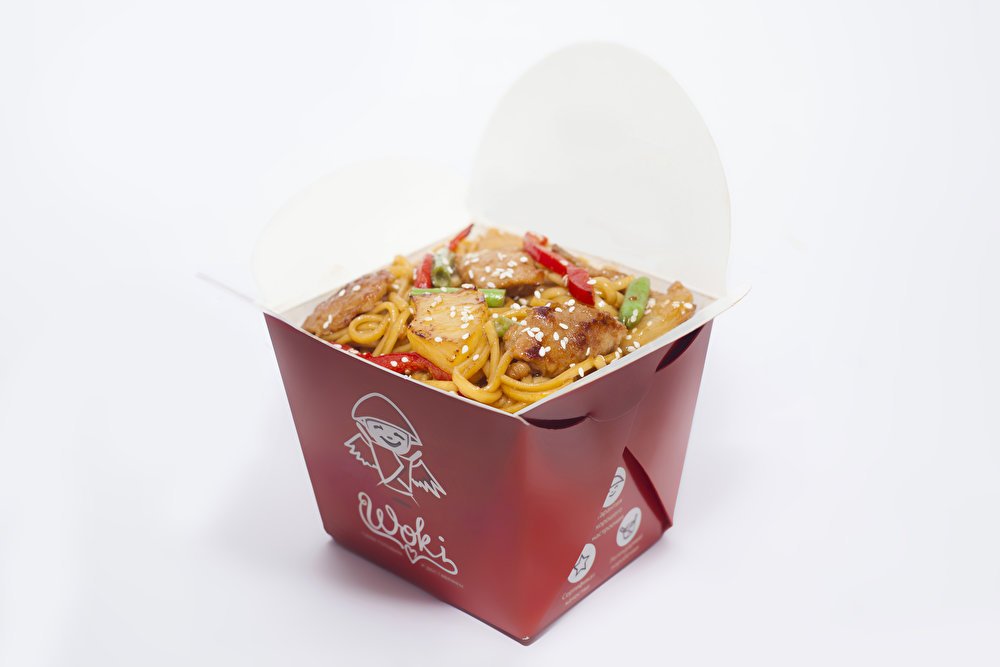 Яичная лапша с цыпленком и шамп. 300 гр