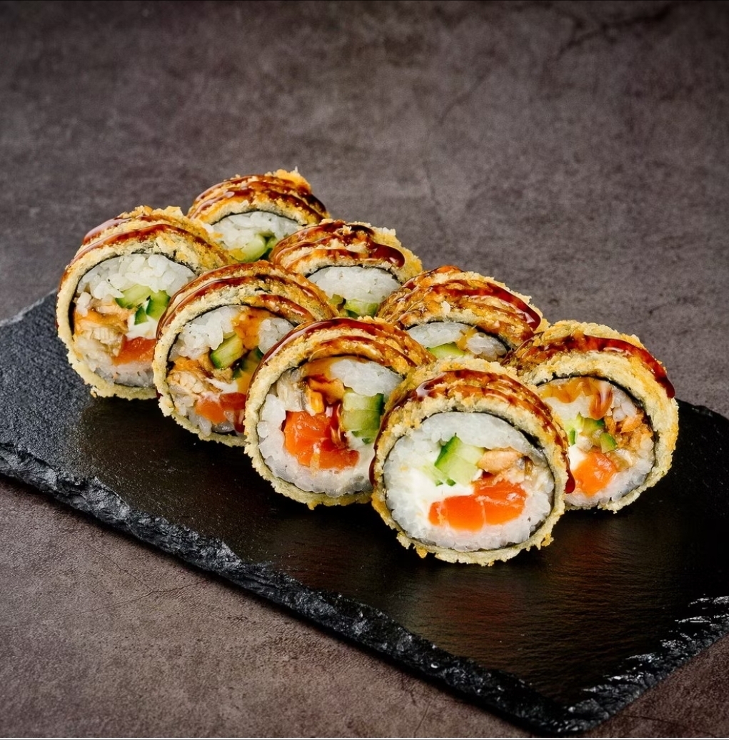 Сяке унаги темпура (Закрытый) ЛОСОСНЕМ