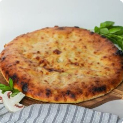 Пирог с курицей и грибами маленький