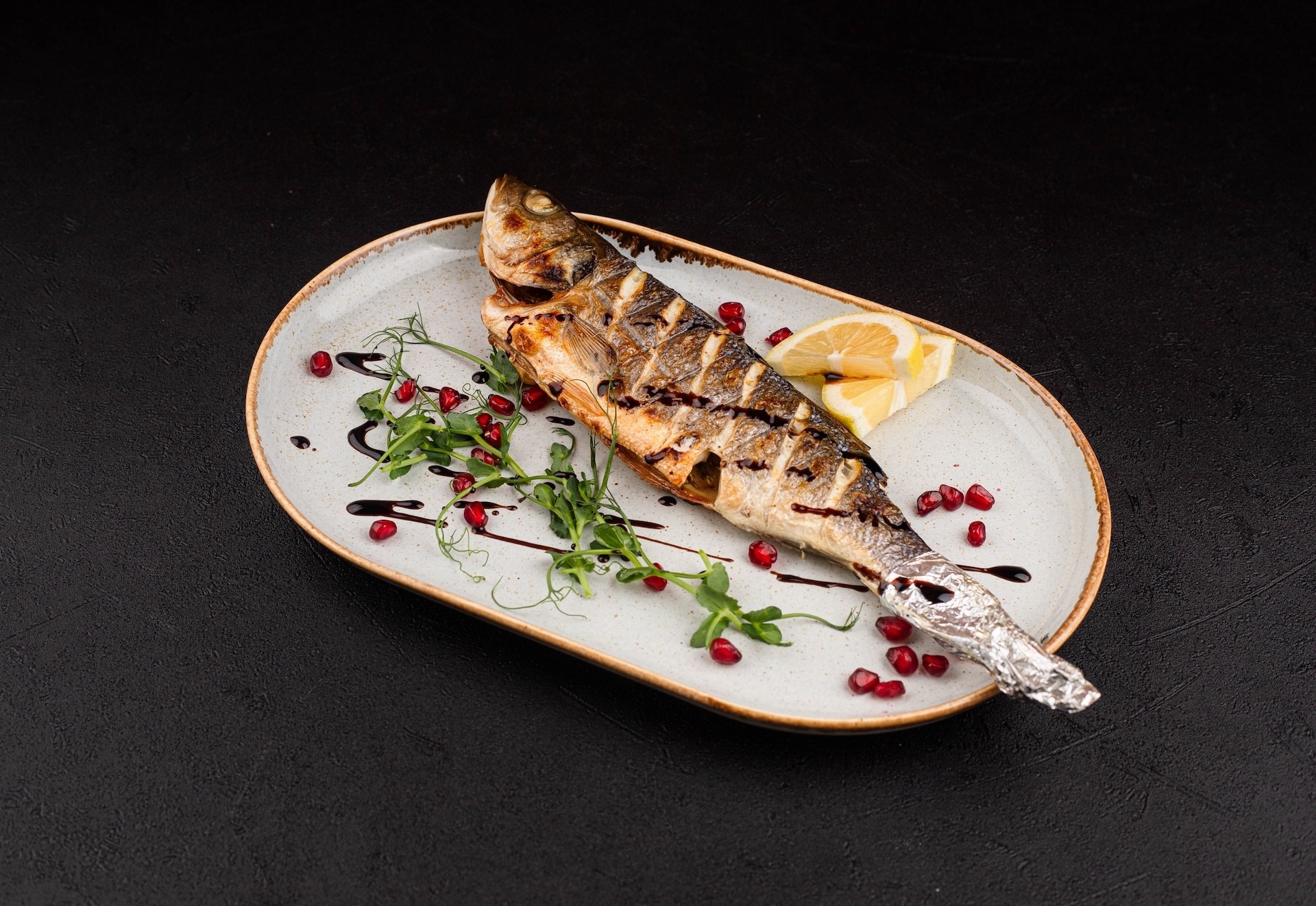 Сибас на мангале