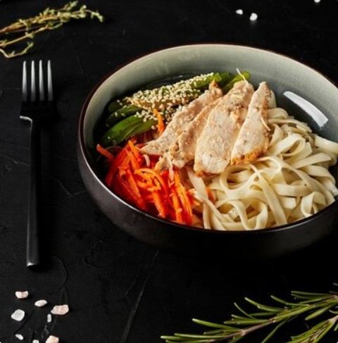 Удон с куриным филе