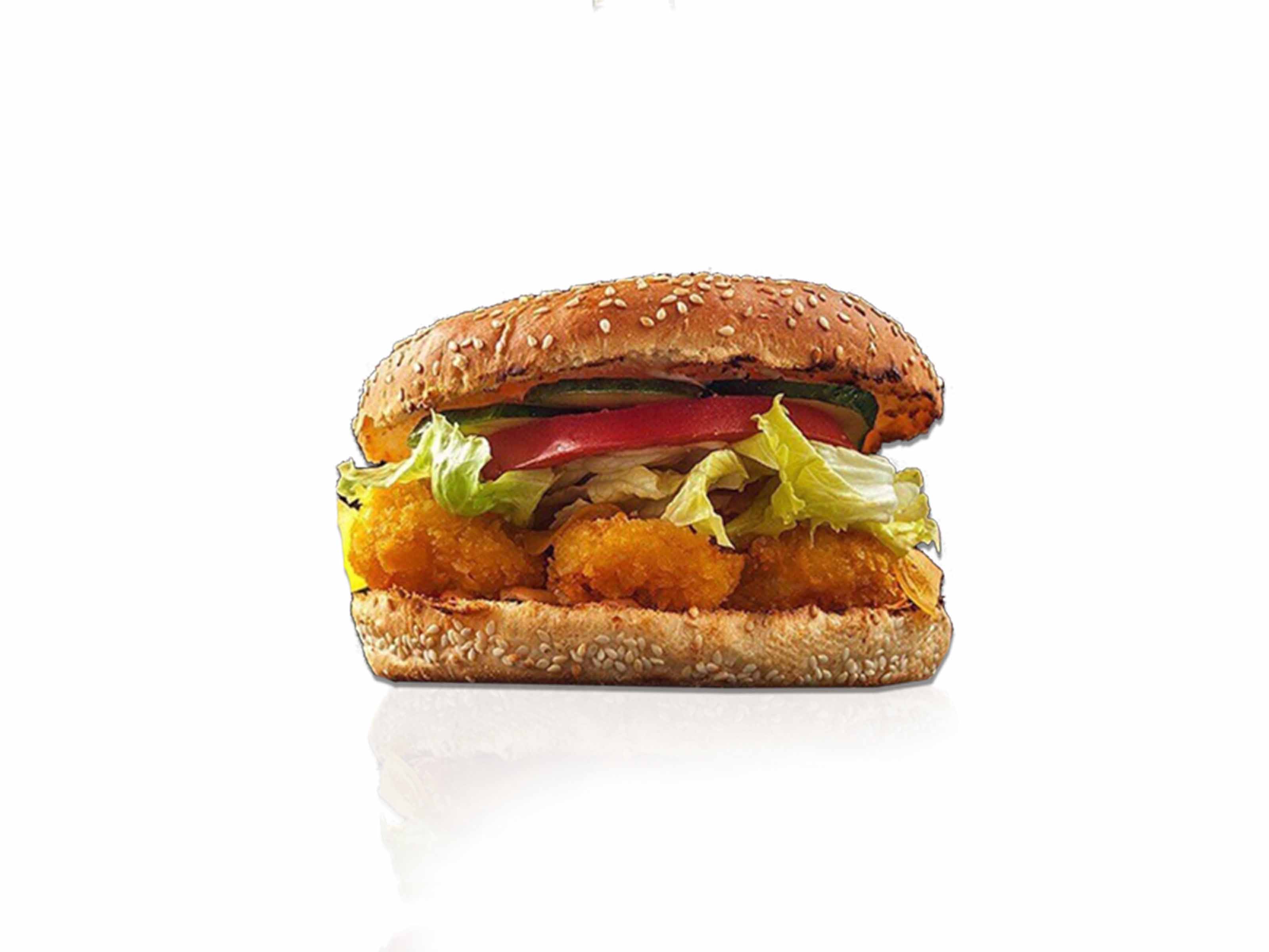 BBQ Burger с креветками