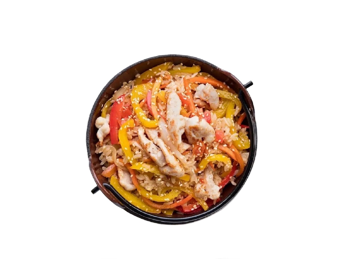 Тяхан с курицей