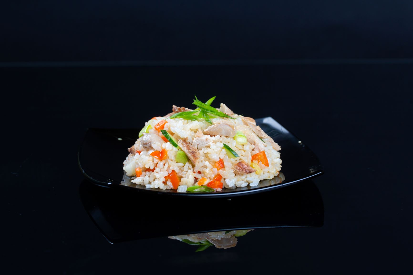 Тяхан с курицей