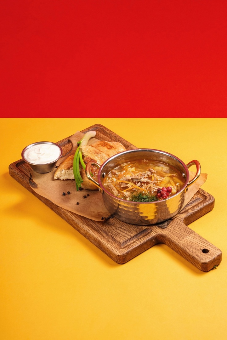 Кислые щи с уткой