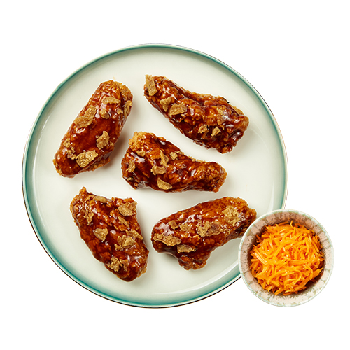 Крылья BBQ мини с морковью по корейски
