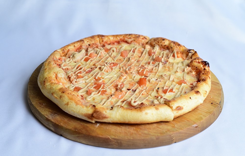 Пицца с курицей