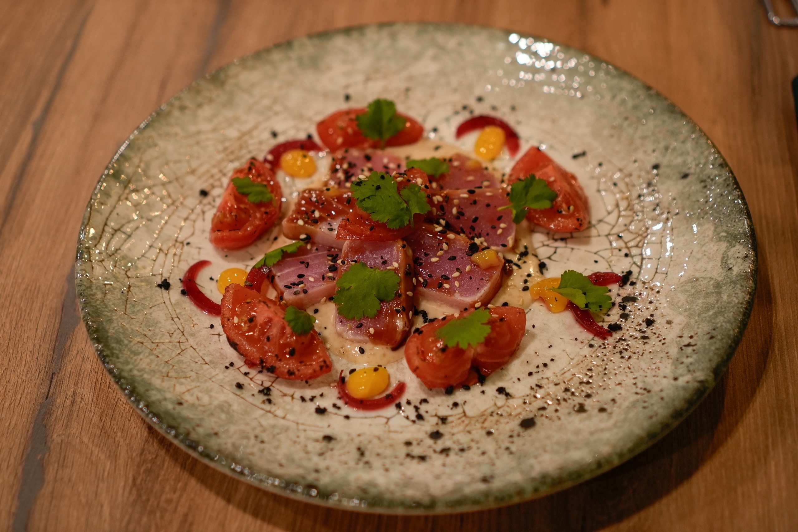 Филе тунца с ореховым соусом