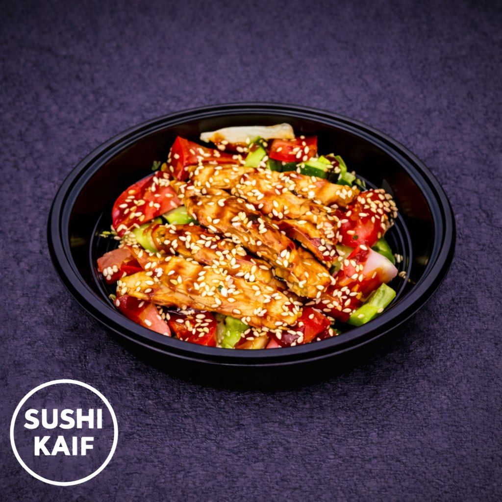 Салат "Курица терияки"