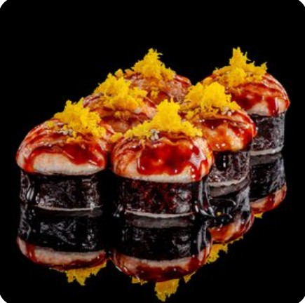 Запеченный ролл с креветкой