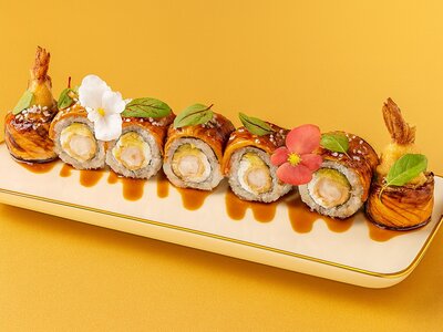 Ролл Угорь с креветкой