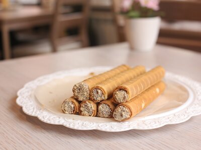 Трубочки со сгущенкой